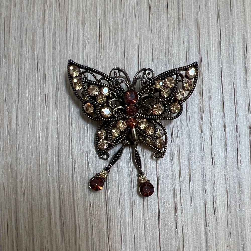 Vintage Brown Brooch